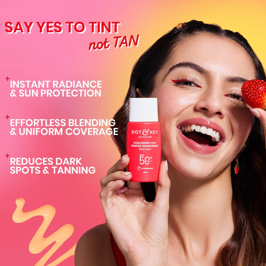 Dot & Key Strawberry Dew Tinted Sunscreen SPF 50+ PA++++