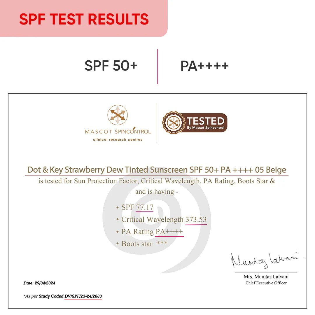 Dot & Key Strawberry Dew Tinted Sunscreen SPF 50+ PA++++