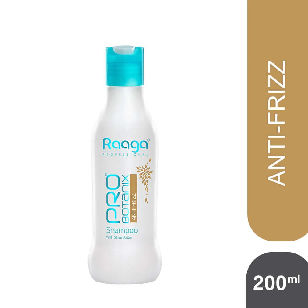 Raaga Professional Pro Botanix Anti-Frizz Shampoo with Shea Butter | Deep Moisturization & Frizz Control for Smooth Hair - 1