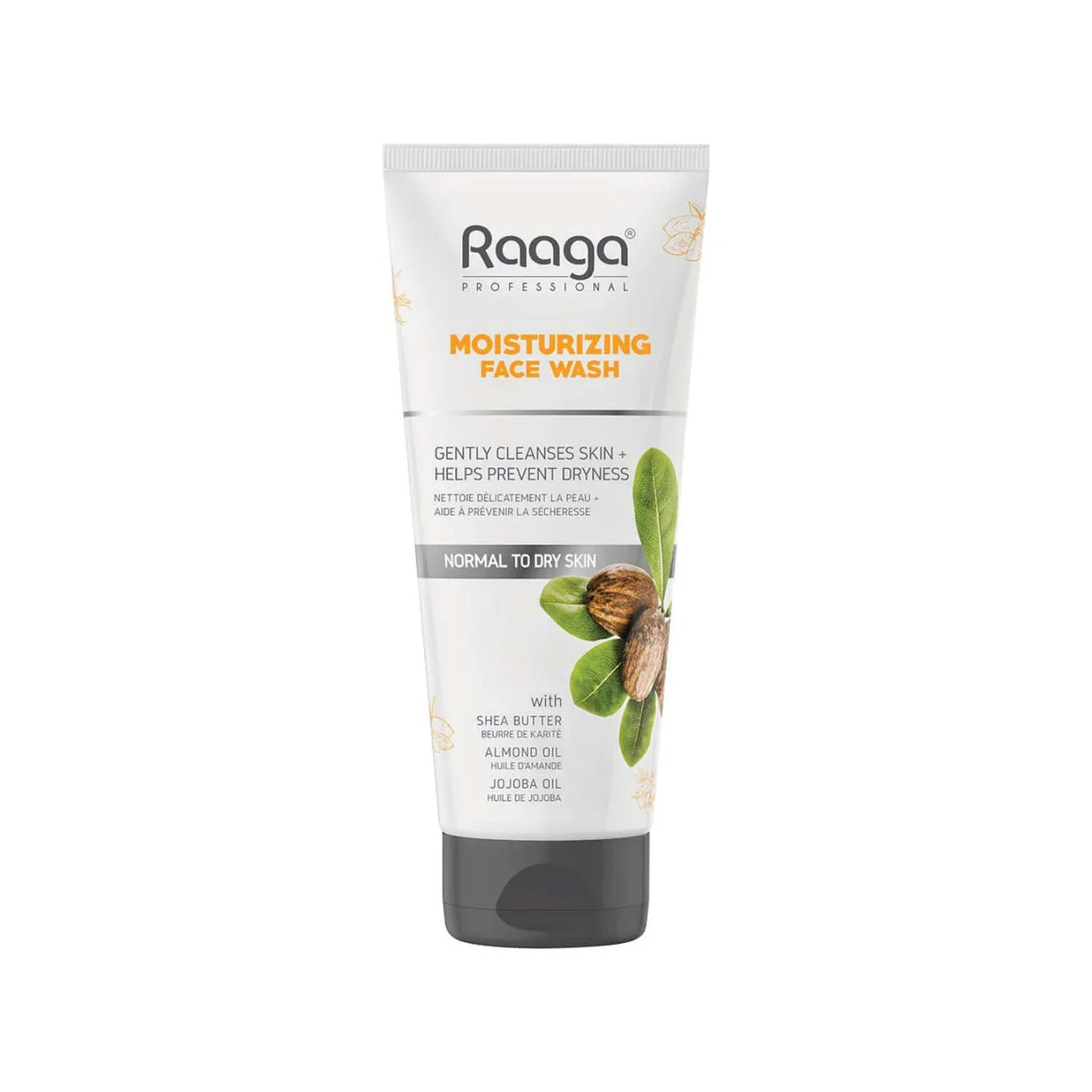 Raaga Professional Moisturizing Face Wash with Shea Butter, Almond Oil & Jojoba Oil – For Normal to Dry Skin | Gently Cleanses & Prevents Dryness – 80 ml - 2