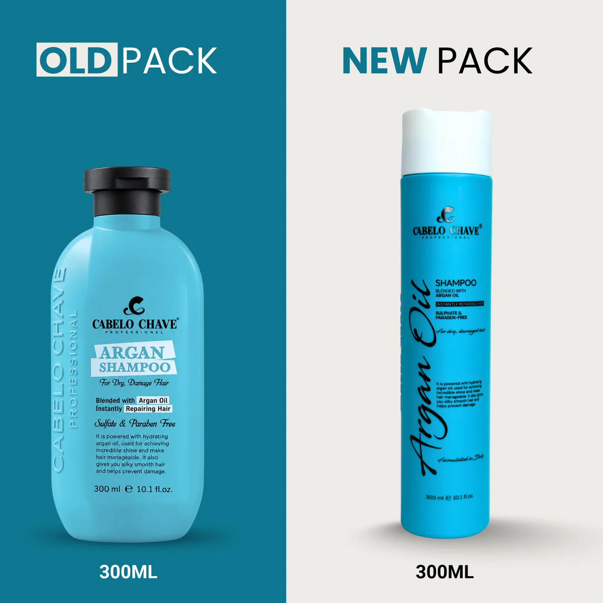 Cabelo Chave Argan Shampoo 300ML