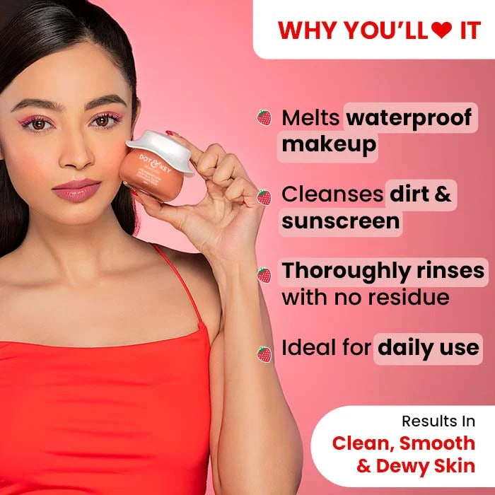 Strawberry Dew Cleansing Balm – Dewy & Soft Skin
