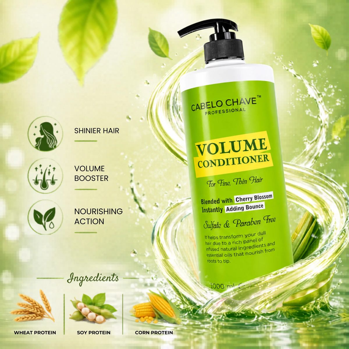 Cabelo Chave Professional Volume Conditioner 300ML