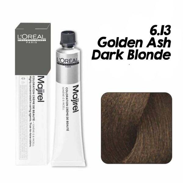 L'oreal Professionnel Paris Majirel - 6.13 (Golden Ash Dark Blonde) - 1