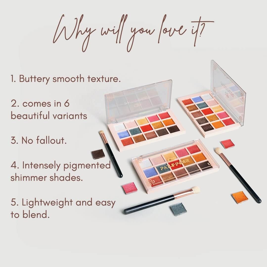 C2P Pathfinder 15 Color Eye Shadow Palette - 24g - 2