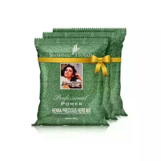 Shahnaz Husain Henna Herb Mix Combo (200gm x 3) | Natural Hair Color & Care - 1
