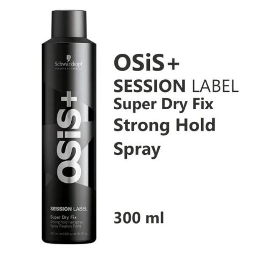 Schwarzkopf Professional Osis + Session Label Strong Hold Hair Super Dry Fix Spray (300ml) - 2